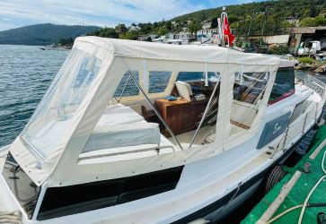Motor yat havuz tente beyaz marin branda kumaş